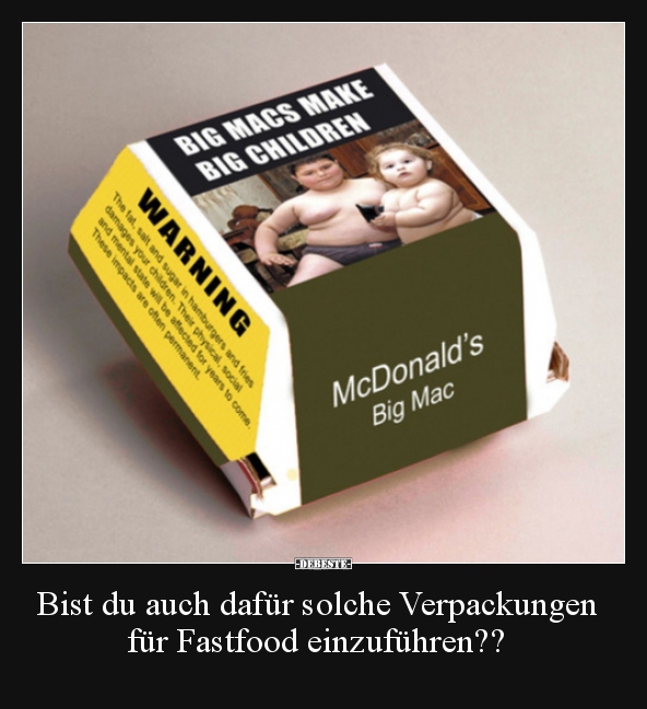 Bist du auch dafür solche Verpackungen für Fastfood.. - Lustige Bilder | DEBESTE.de