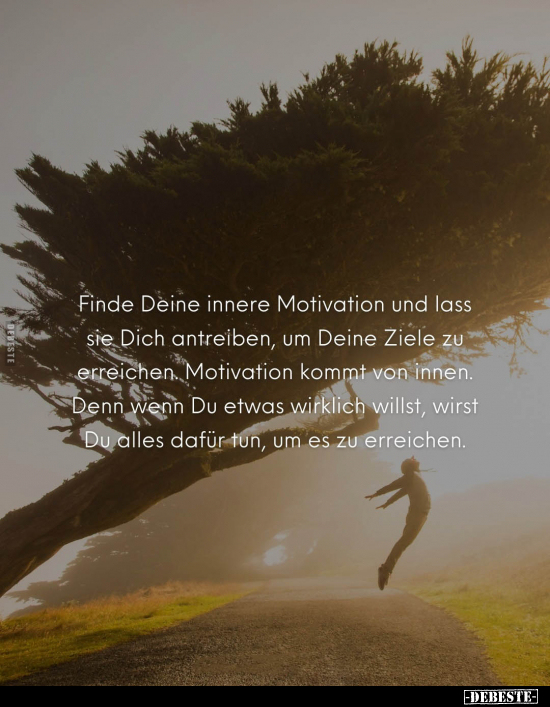 Finde Deine innere Motivation und lass sie Dich antreiben.. - Lustige Bilder | DEBESTE.de