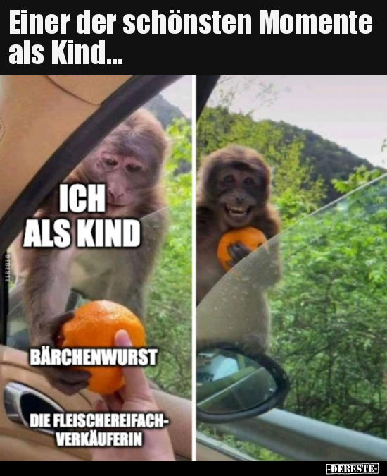 Einer der schönsten Momente als Kind...