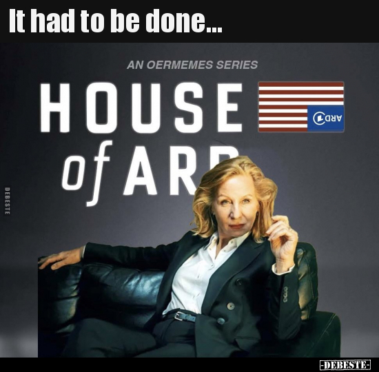 It had to be done...