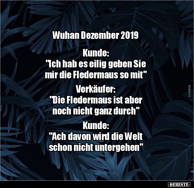 Wuhan Dezember 2019.. - Lustige Bilder | DEBESTE.de