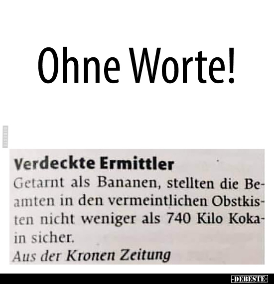 Ohne Worte! Verdeckte Ermittler - Getarnt als Bananen.. - Lustige Bilder | DEBESTE.de
