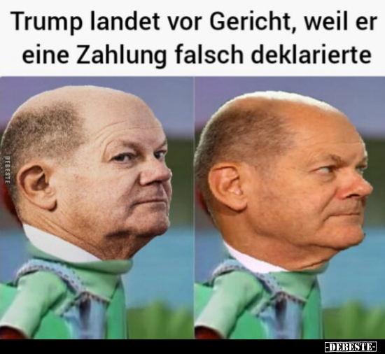 Trump landet vor Gericht, weil er eine Zahlung falsch.. - Lustige Bilder | DEBESTE.de
