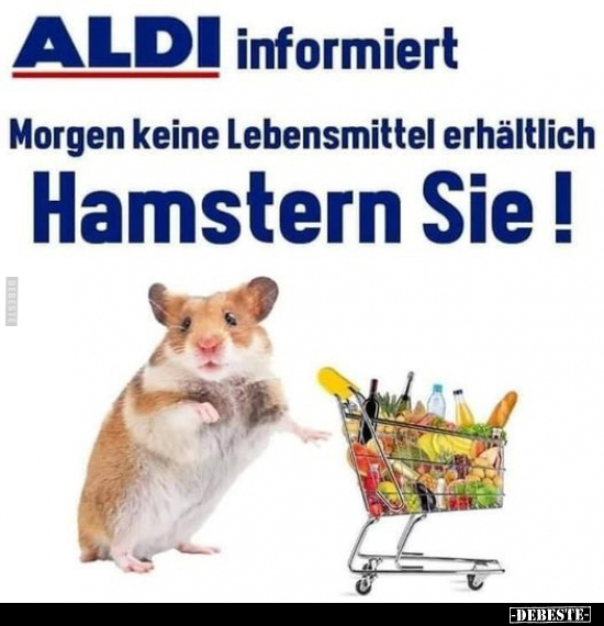 ALDI informiert Morgen keine Lebensmittel.. - Lustige Bilder | DEBESTE.de