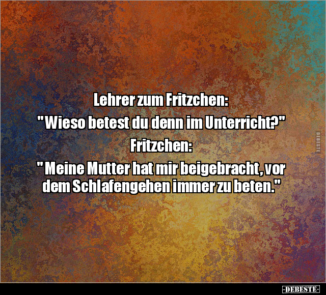 Lehrer zum Fritzchen.. - Lustige Bilder | DEBESTE.de