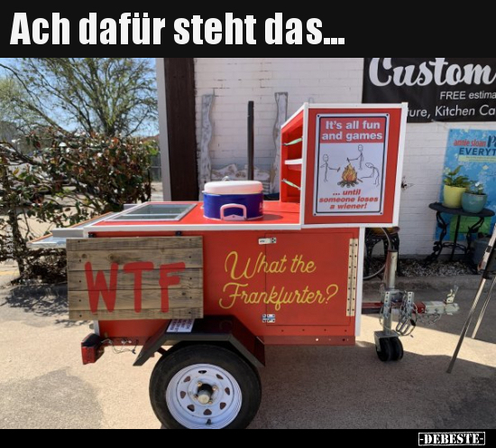 Ach dafür steht das...