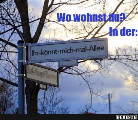 Wo wohnst du?