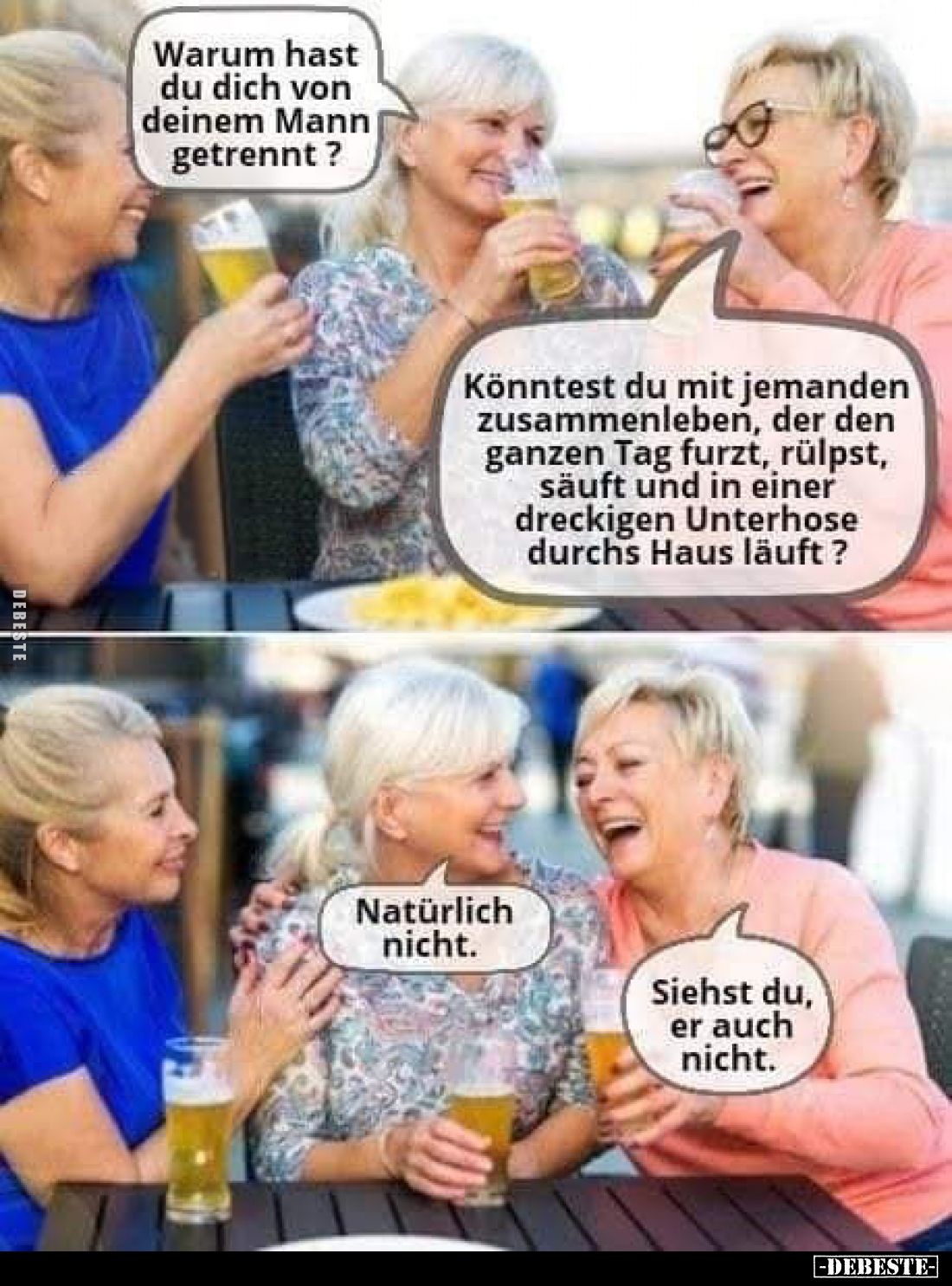 Warum hast du dich von deinem Mann getrennt?.. - Lustige Bilder | DEBESTE.de