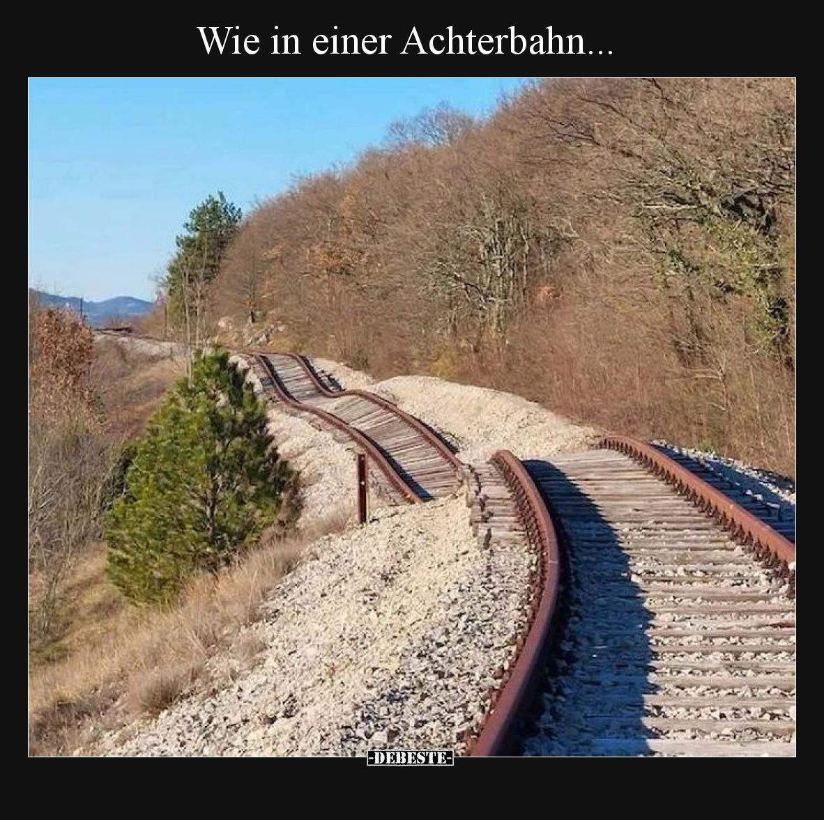 Wie in einer Achterbahn