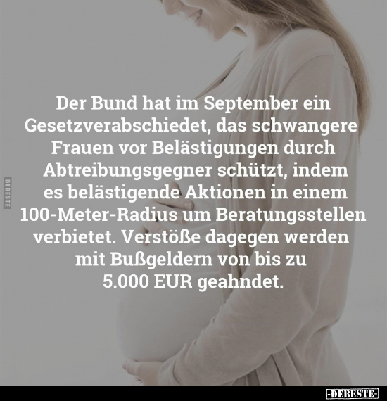 Der Bund hat im September ein Gesetzverabschiedet.. - Lustige Bilder | DEBESTE.de