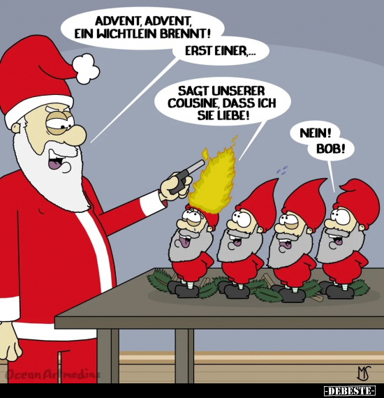 Advent, Advent, ein Wichtlein brennt!.. - Lustige Bilder | DEBESTE.de