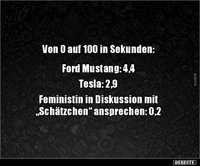 Von 0 auf 100 in Sekunden: Ford Mustang: 4,4.. - Lustige Bilder | DEBESTE.de