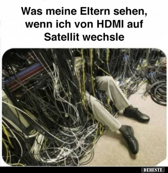 Was meine Eltern sehen, wenn ich von HDMI auf Satellit.. - Lustige Bilder | DEBESTE.de