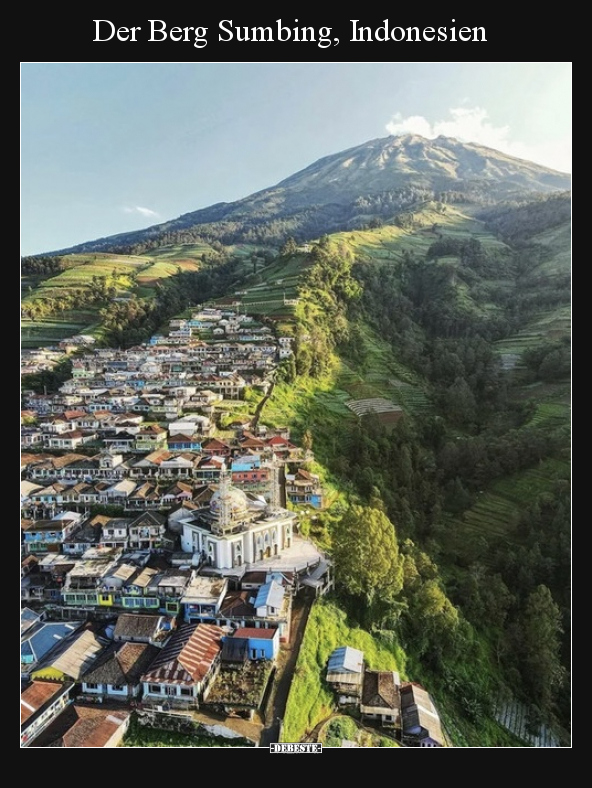 Der Berg Sumbing, Indonesien.. - Lustige Bilder | DEBESTE.de