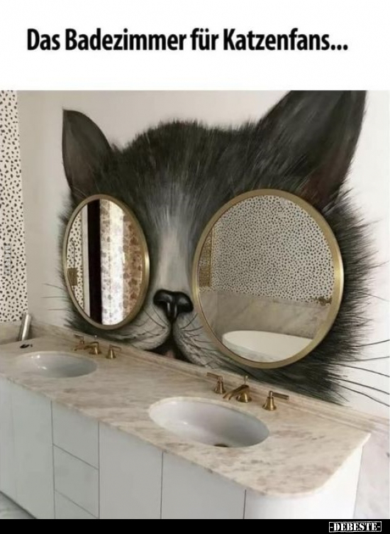 Das Badezimmer für Katzenfans... - Lustige Bilder | DEBESTE.de