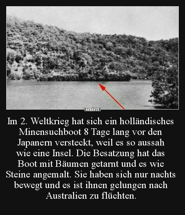 Im 2. Weltkrieg hat sich ein holländisches Minensuchboot.. - Lustige Bilder | DEBESTE.de