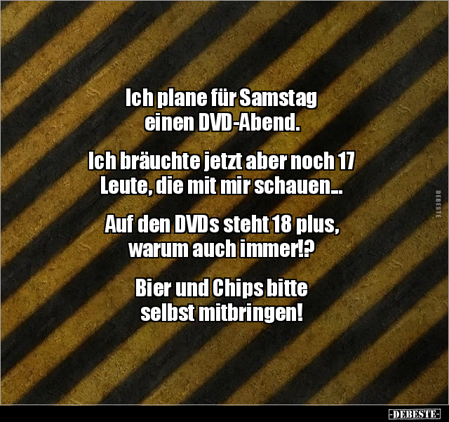 Lustige Bilder zum Thema: Für Samstag, Samstag, Bier, Chips, Bitte