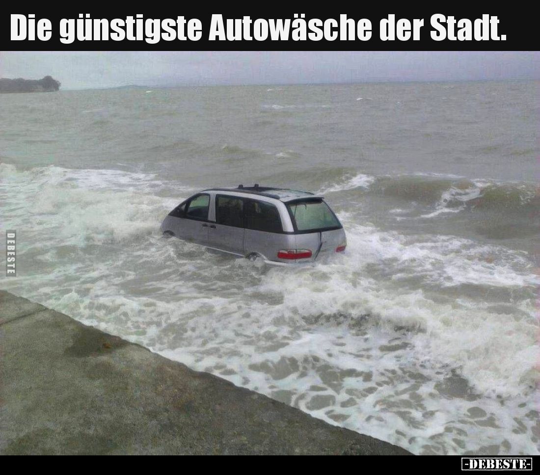 Die günstigste Autowäsche der Stadt... - Lustige Bilder | DEBESTE.de