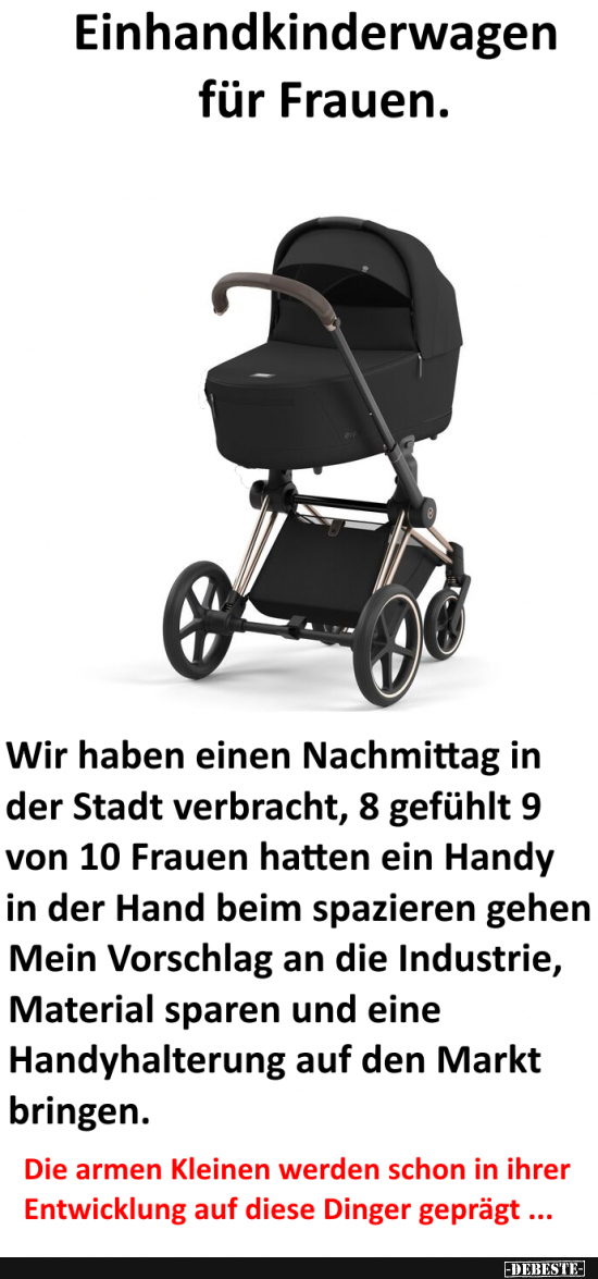 Einhandkinderwagen! - Lustige Bilder | DEBESTE.de