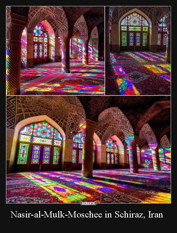 Nasir-al-Mulk-Moschee in Schiraz, Iran..