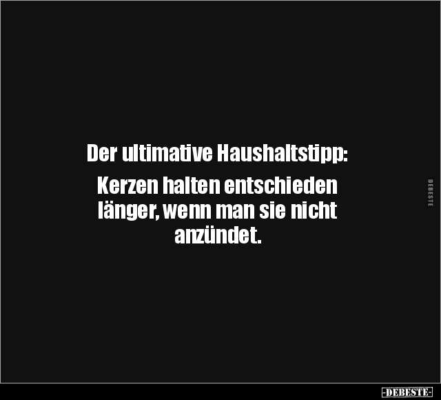 Der ultimative Haushaltstipp.. - Lustige Bilder | DEBESTE.de