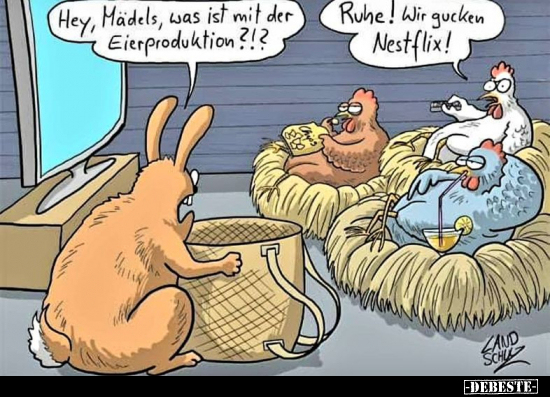 Hey, Mädels, was ist mit der Eierproduktion ?!?.. - Lustige Bilder | DEBESTE.de