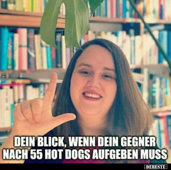 Dein Blick, wenn dein Gegner nach 55 hot dogs aufgeben.. - Lustige Bilder | DEBESTE.de