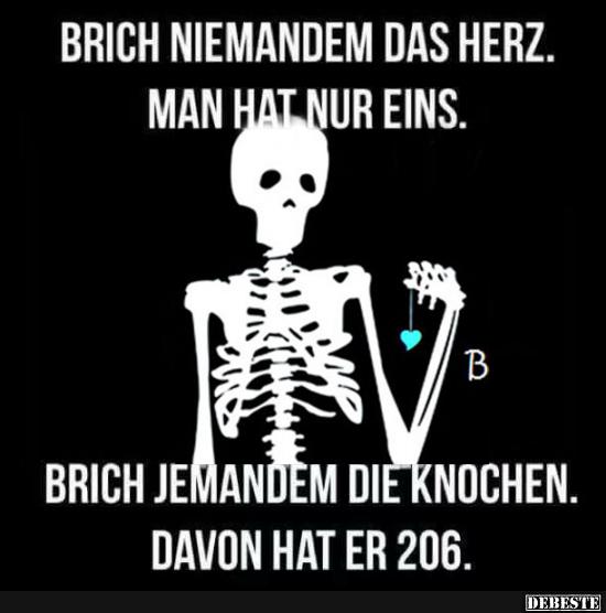 Brich niemandem das Herz..