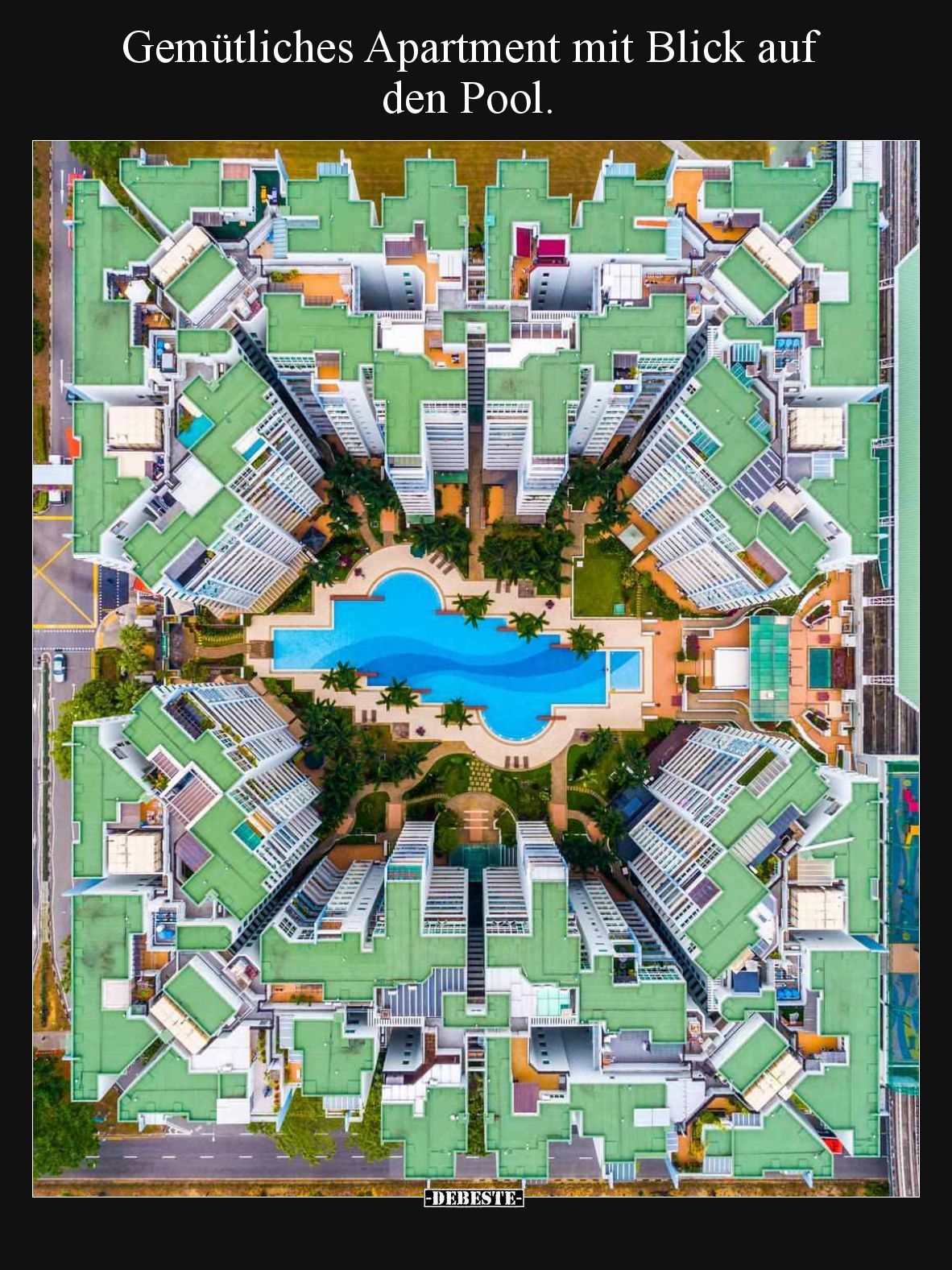 Gemütliches Apartment mit Blick auf den Pool
