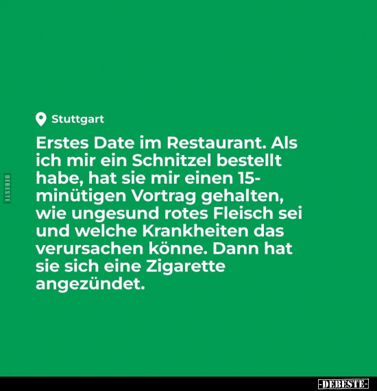 Erstes Date im Restaurant.. - Lustige Bilder | DEBESTE.de