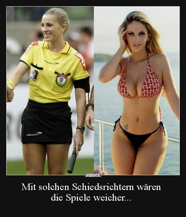 Mit solchen Schiedsrichtern wären die Spiele weicher... - Lustige Bilder | DEBESTE.de