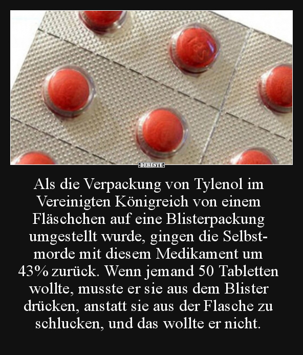 Als die Verpackung von Tylenol im Vereinigten Königreich.. - Lustige Bilder | DEBESTE.de