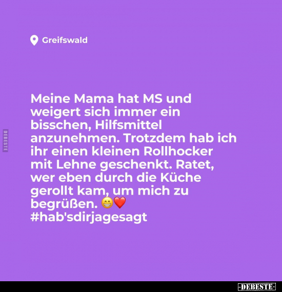 Meine Mama hat MS.. - Lustige Bilder | DEBESTE.de