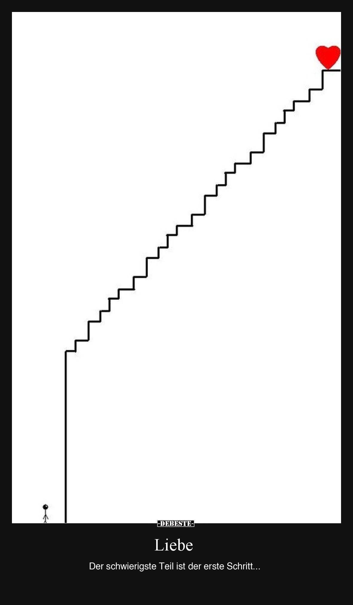 Liebe -  Der schwierigste Teil ist der erste Schritt...