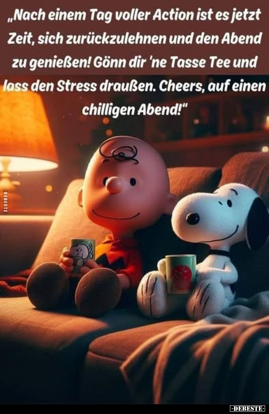 "Nach einem Tag voller Action ist es jetzt Zeit, sich.." - Lustige Bilder | DEBESTE.de
