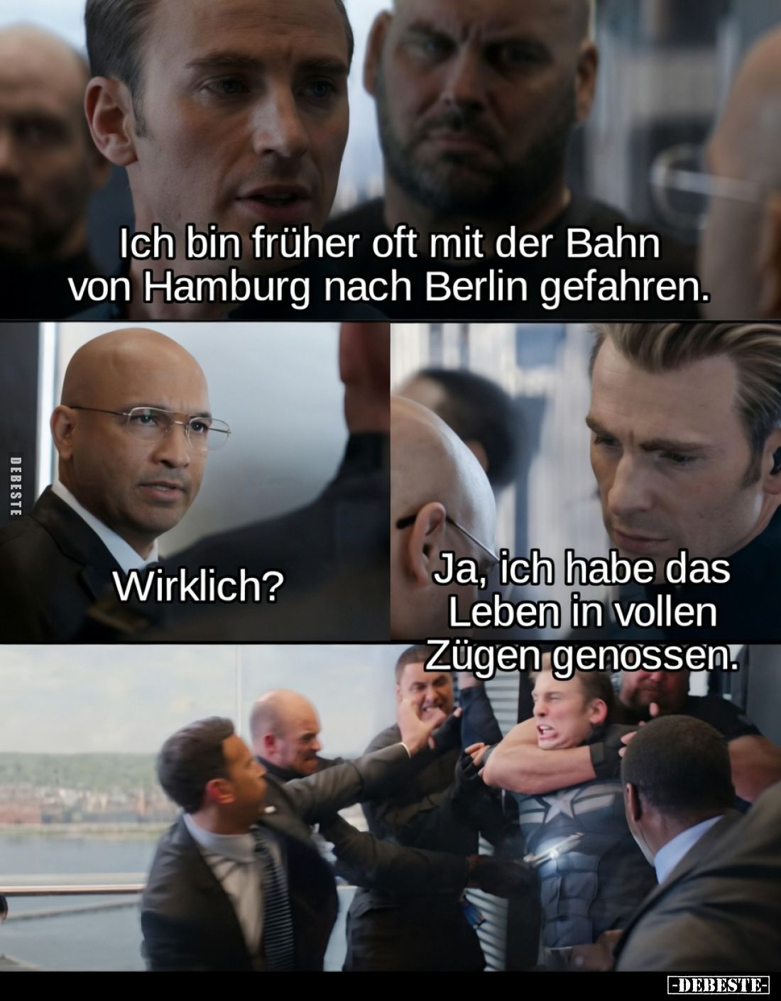 Ich bin früher oft mit der Bahn von Hamburg nach Berlin.. - Lustige Bilder | DEBESTE.de