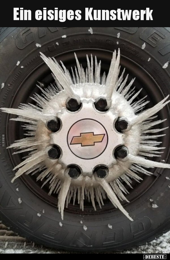 Ein eisiges Kunstwerk.. - Lustige Bilder | DEBESTE.de
