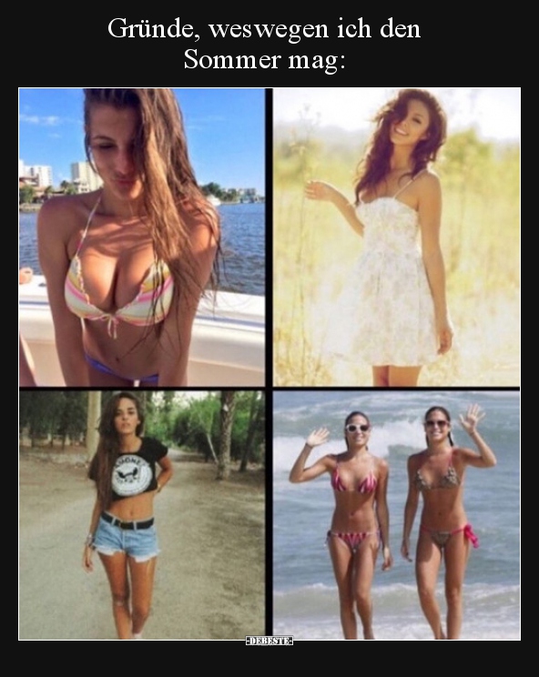 Gründe, weswegen ich den Sommer mag..