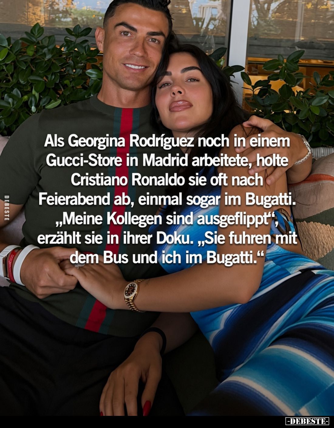 Als Georgina Rodríguez noch in einem Gucci-Store in Madrid arbeitete, holte Cristiano Ronaldo sie oft nach Feierabend ab, ein...