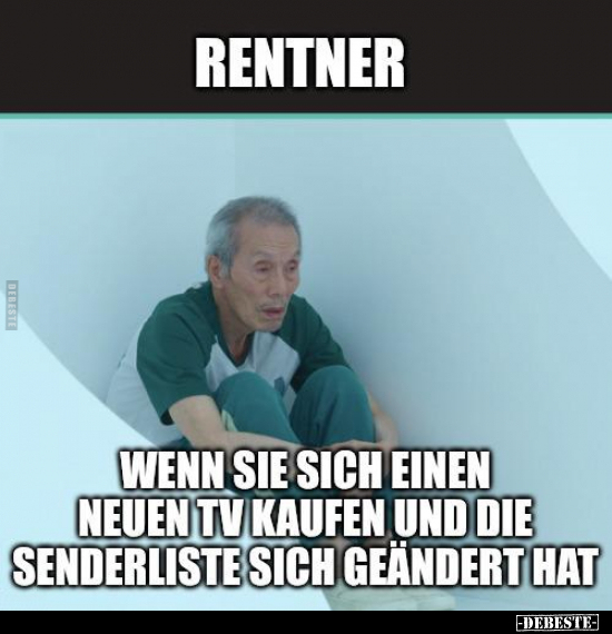 Rentner wenn sie sich einen neuen TV kaufen.. - Lustige Bilder | DEBESTE.de