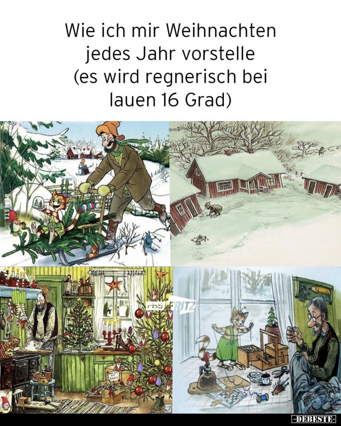 Wie ich mir Weihnachten jedes Jahr vorstelle (es wird regnerisch bei lauen 16 Grad)