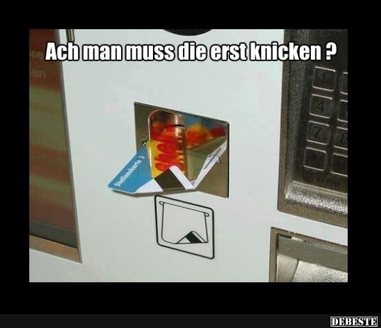 Ach man muss die erst knicken?