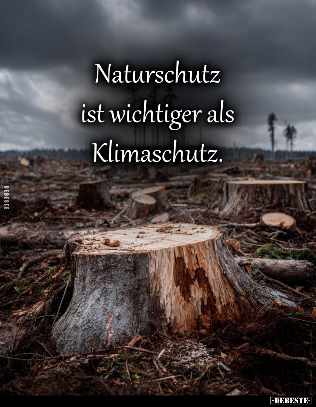 Naturschutz ist wichtiger als Klimaschutz.