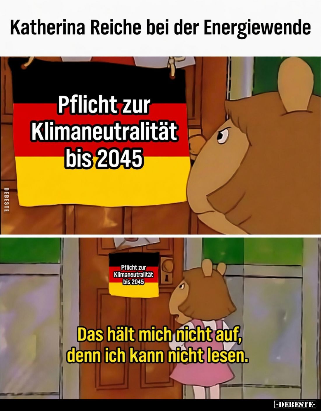 Katherina Reiche bei der Energiewende
-
Pflicht zur Klimaneutralität bis 2045
-
Das hält mich nicht auf, denn ich kann ni...
