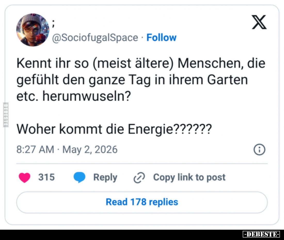 Kennt ihr so (meist ältere) Menschen, die gefühlt den ganze.. - Lustige Bilder | DEBESTE.de