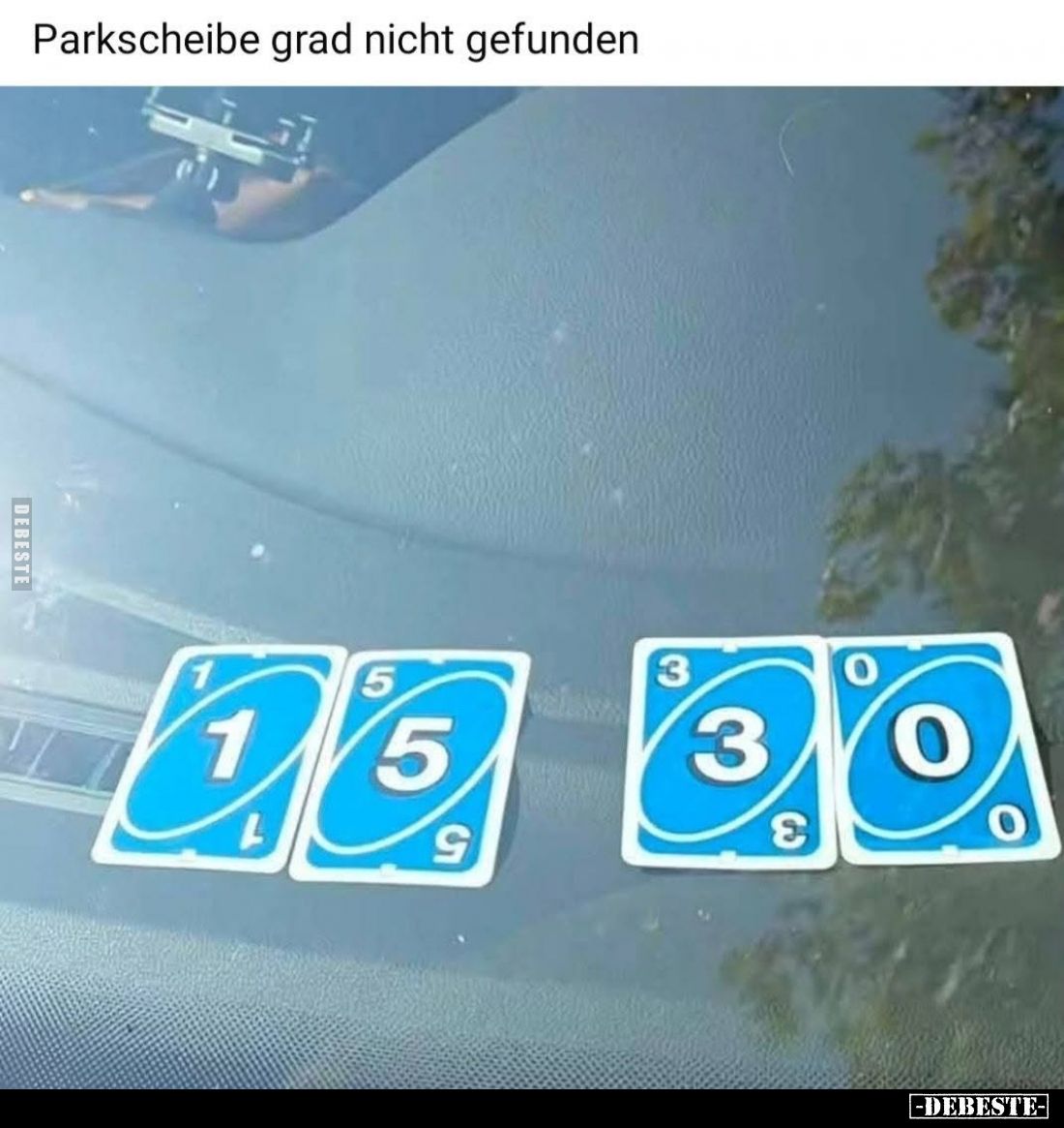 Parkscheibe grad nicht gefunden.