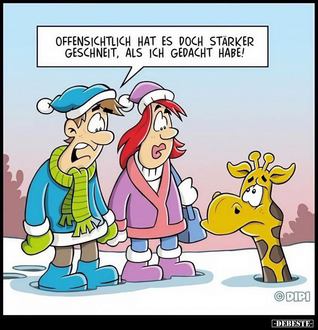 Offensichtlich hat es doch stärker geschneit, als ich gedacht habe!