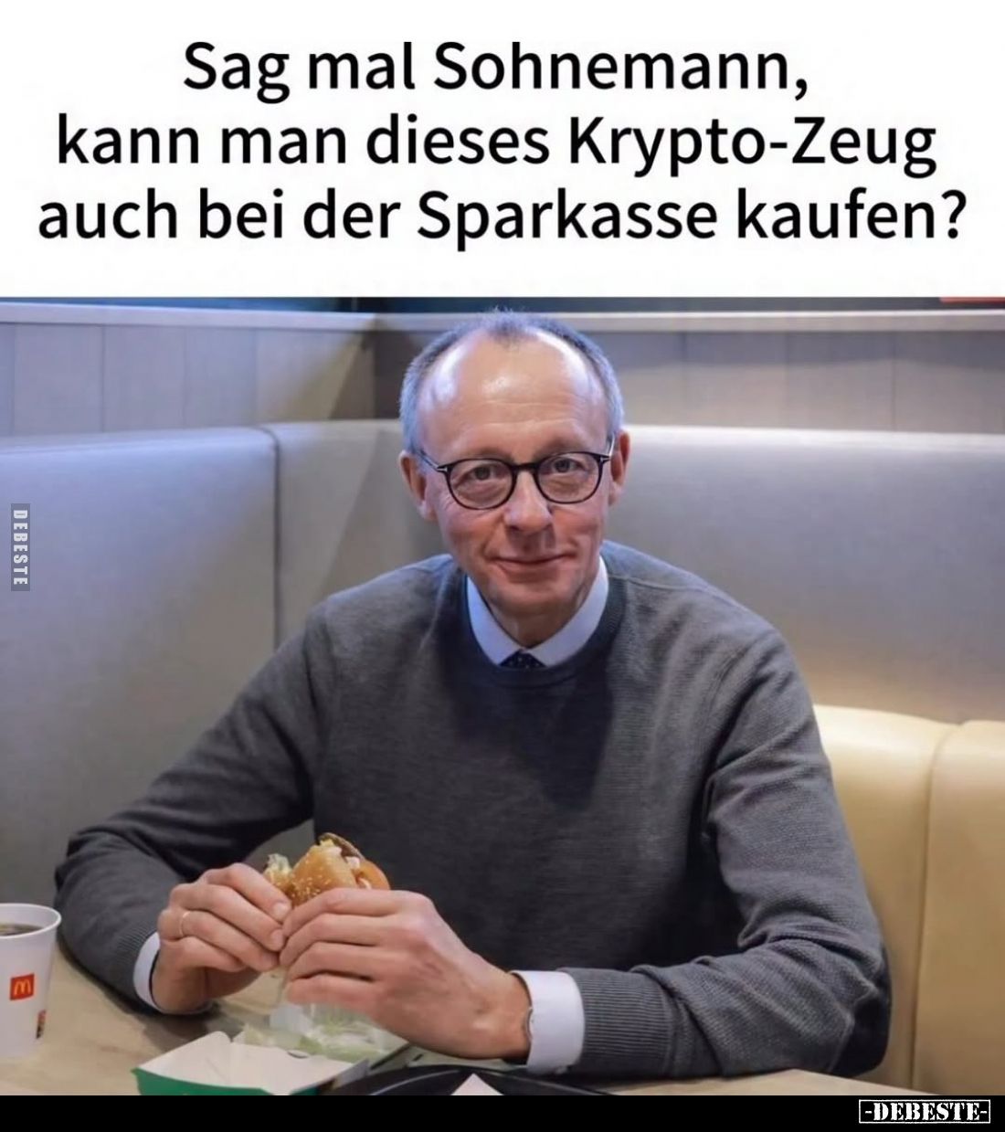 Sag mal Sohnemann, kann man dieses Krypto-Zeug auch bei der Sparkasse kaufen?