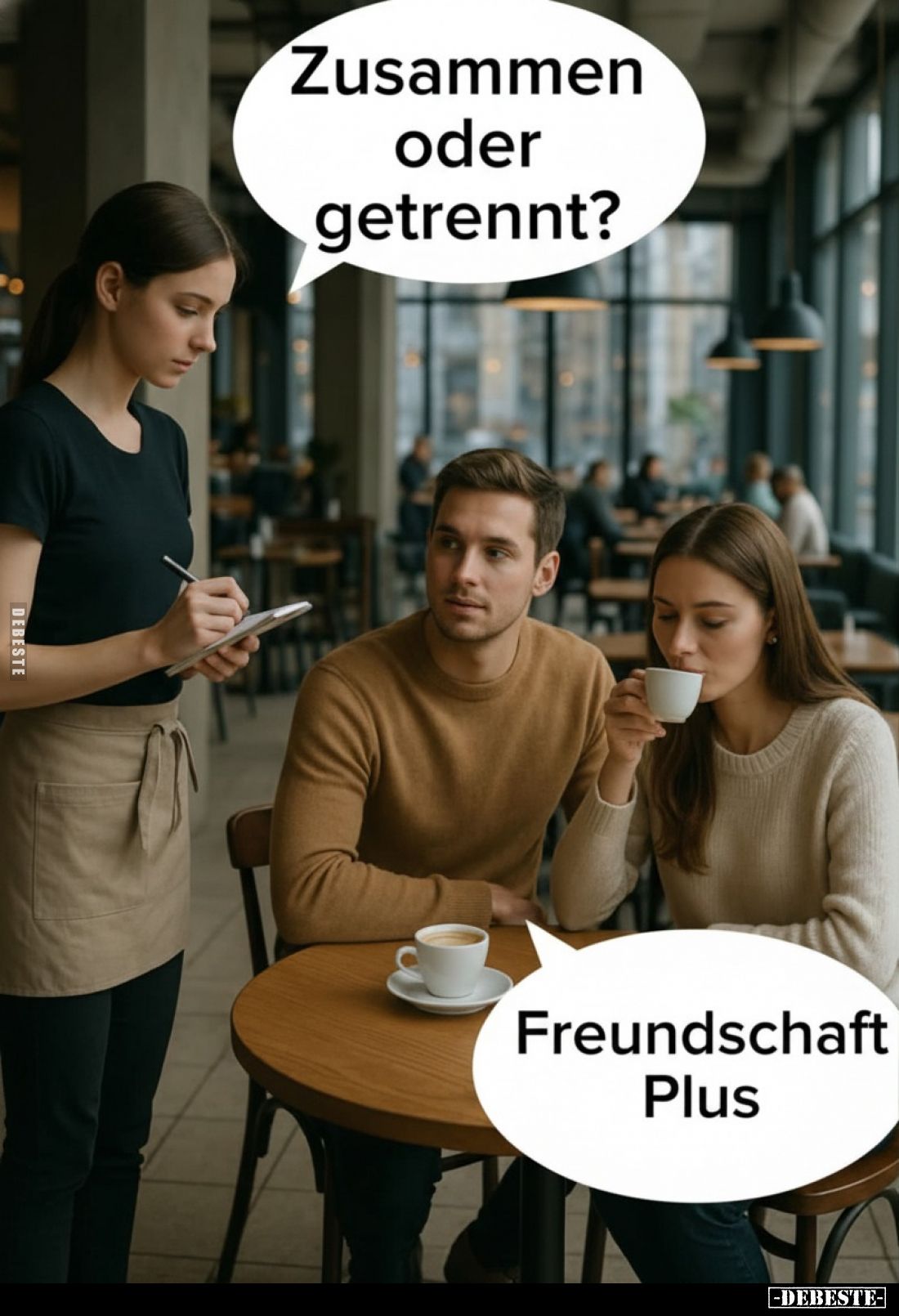 Zusammen oder getrennt?
-
Freundschaft Plus