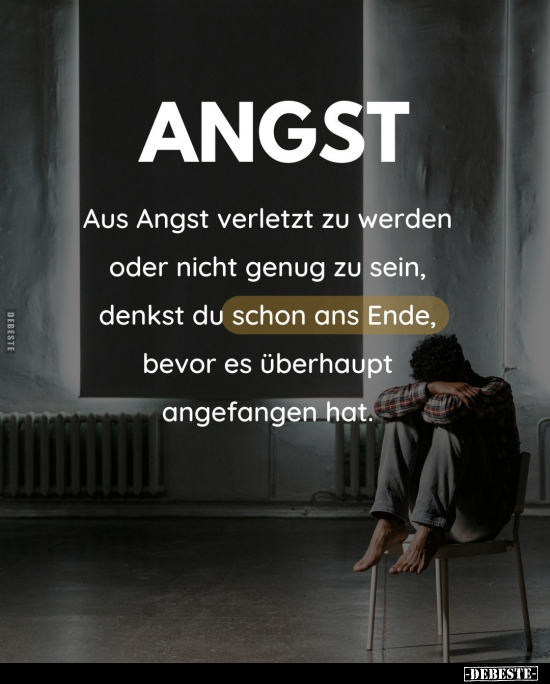 ANGST - Aus Angst verletzt zu werden.. - Lustige Bilder | DEBESTE.de